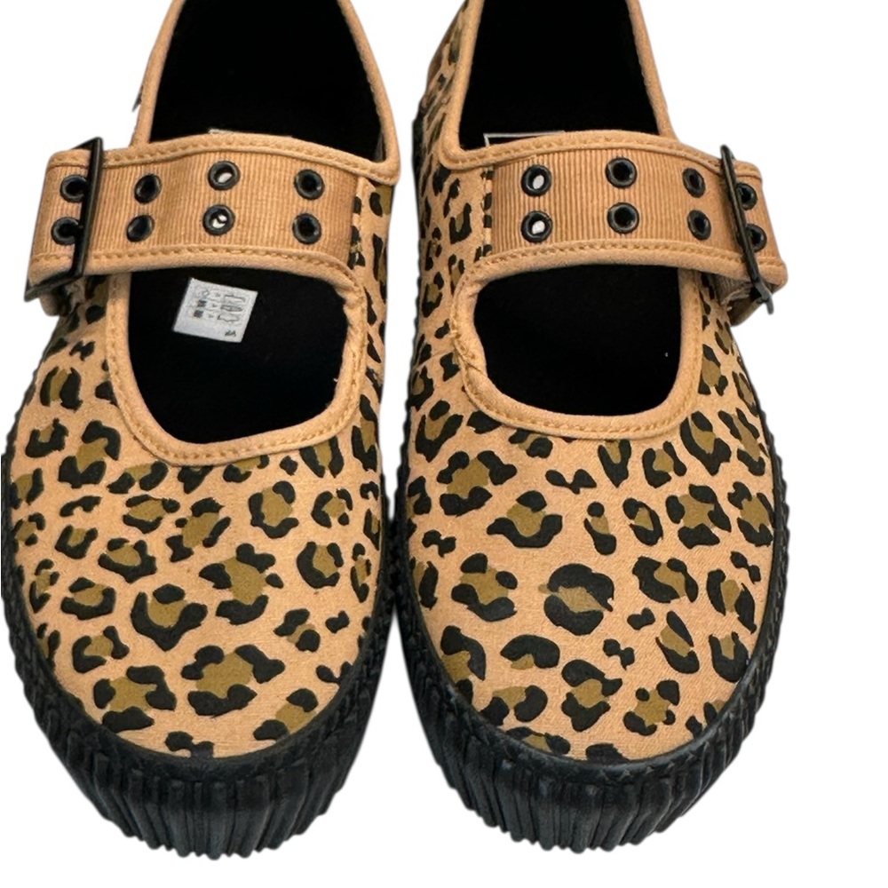 Vans Mary Jane Creeper Shoe in Leopard Brown. Sz: 8 - Picture 5 of 11